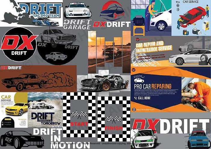 Automotive drift brand graphics