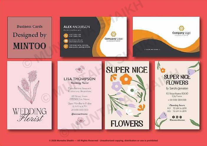 Business stationery and brand collateral