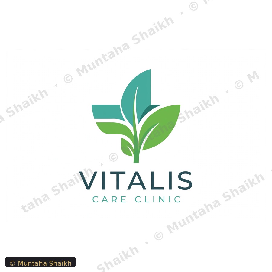 Vitalis — medical clinic logo